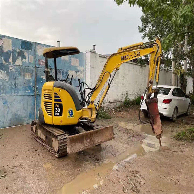 3 tonnellate giapponese di alta qualità Komatsu pc 30 MR escavatore a strisce con ore di lavoro ridotte