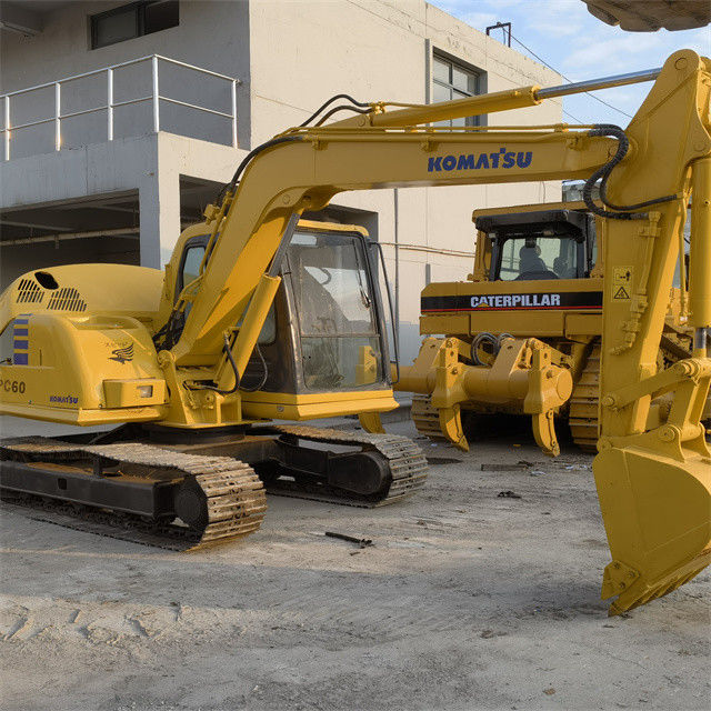 Excavatore da 6,3 tonnellate di alta qualità giapponese importato Komatsu pc 55 MR con orario di lavoro ridotto