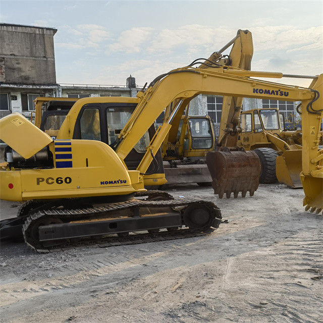 Excavatore da 6,3 tonnellate di alta qualità giapponese importato Komatsu pc 55 MR con orario di lavoro ridotto