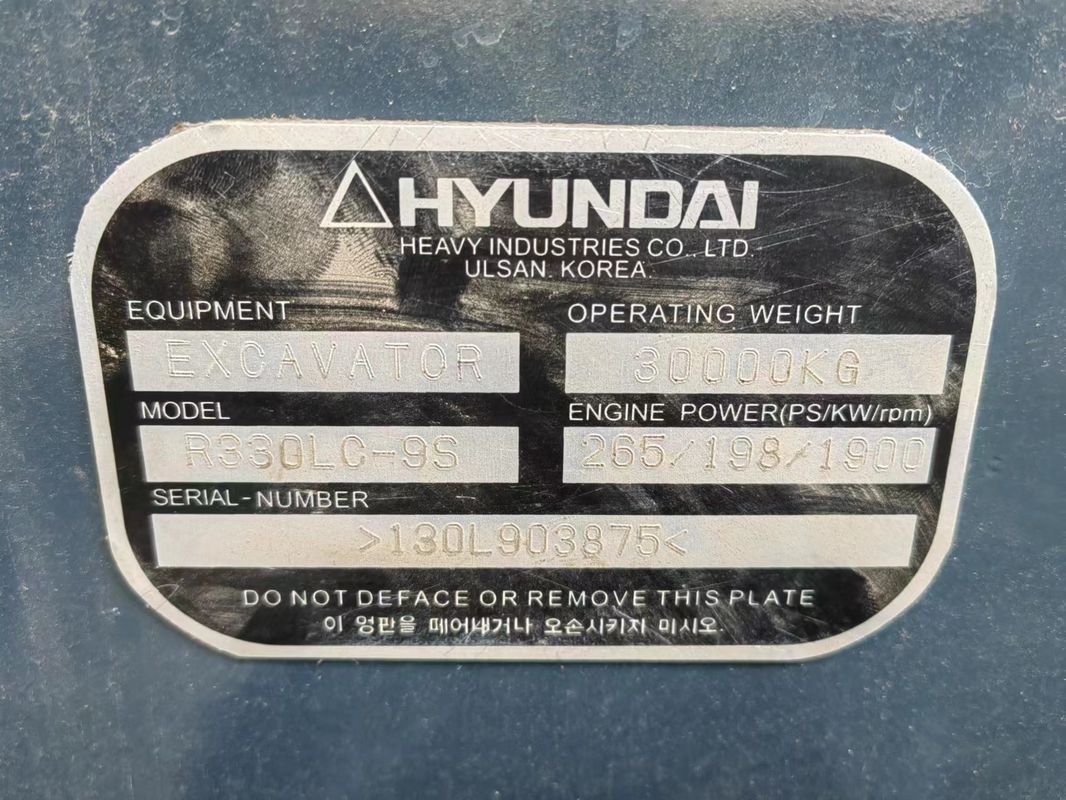 33 tonnellate pronte per il lavoro e con esperienza usate dalla Corea importate Hyundai DH330LC-9