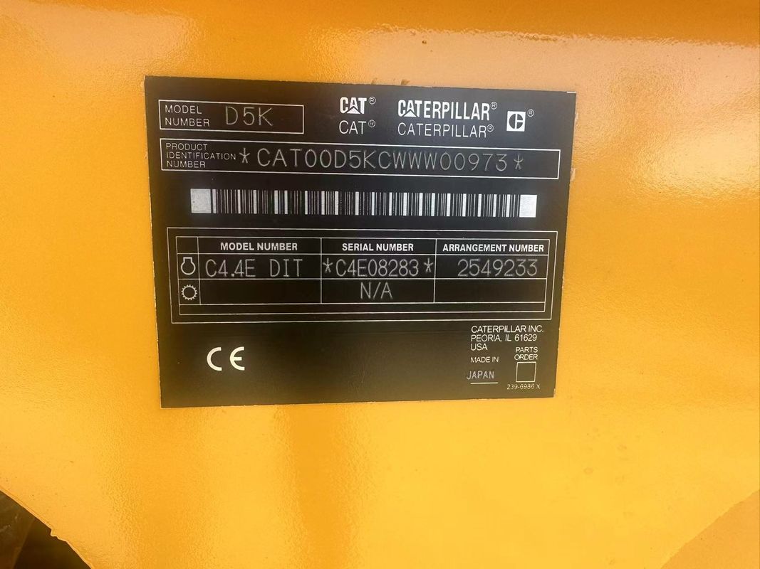 Cat Caterpillar D5k Lgp Cat D5k Dozer Larghezza della lama anteriore 4,262m Dozer di seconda mano