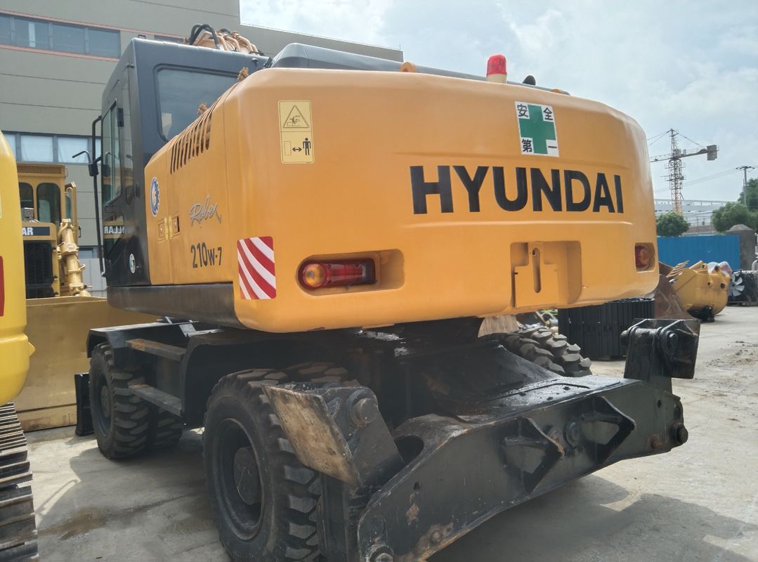 21.2 tonnellate Hyundai 210W-7 Used Wheel Excavator Capacità del secchio 1.34m3