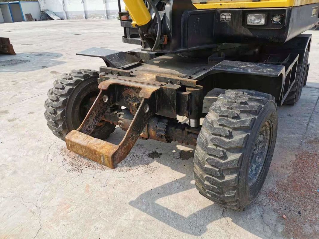 6 tonnellate pronta al lavoro Corea Importato Hyundai R60-7 Used Wheel Excavator