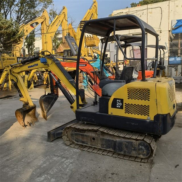 2 tonnellate usato Giappone Komatsu PC 20 MR Escavatore a trascinatore con orario di lavoro ridotto e ideale