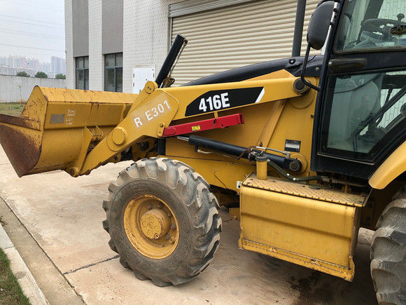 6792 10200 kg Peso della macchina Caterpillar 416E caricatore di retroesca 162 kw Originale ora